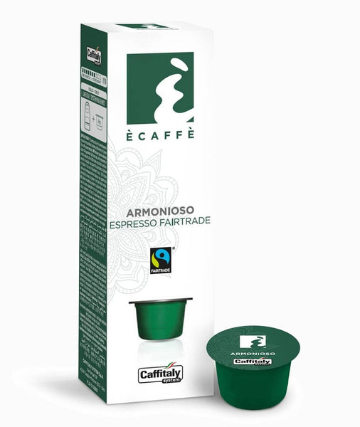 CAFFITALY SYSTEM ECAFFE ARMONIOSO FAIRTRADE COFFEE CAPSULES (100 CAPSUCAFFITALY SYSTEM ECAFFE ARMONIOSO FAIRTRADE COFFEE CAPSULES (100 CAPSULES) FREE UK DELIVERY
The Caffitaly system is an espresso pod machine system, similar to thosamrlavazzaAMR Coffee Pods - Distributors of Lavazza and CaffItaly in the United Kingdom