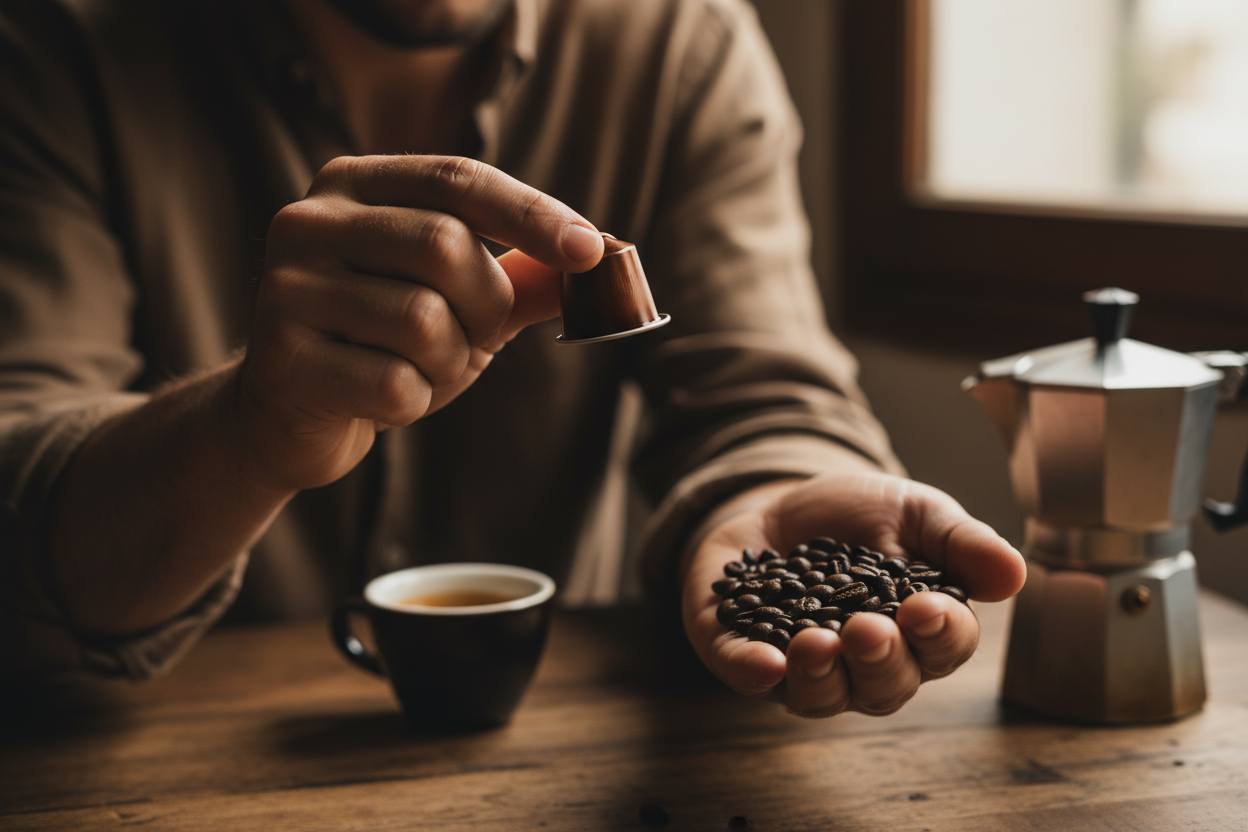 Why Coffee Capsules Beat Beans and Ground Coffee | AMR Coffee Pods
