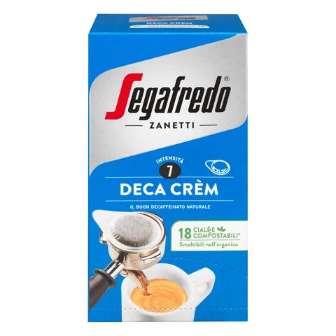 Segafredo Deca Crem Decaf ESE Coffee Pods – 108 Pods