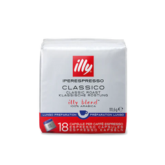 ILLY IPERESPRESSO CLASSICO LUNGO COFFEE 108 CAPSULES free delivery on all orders aver £29.99