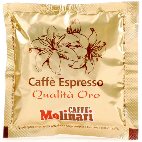 Molinari Oro 55mm ESE Double 14g Espresso Coffee Paper Pod (1 Pack of 100) Free Delivery in the UK for orders over £39.99