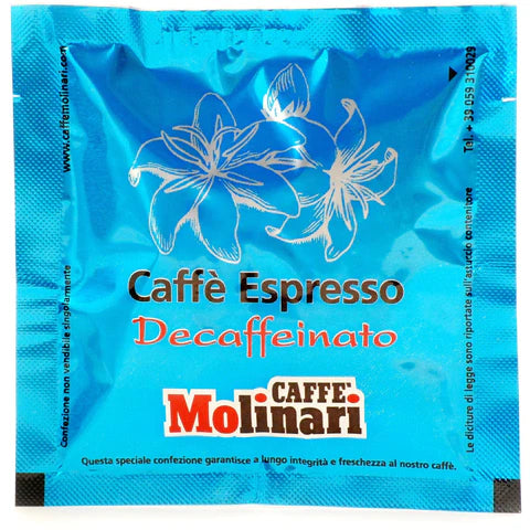 Molinari Decaffeinated Coffee ESE Paper Pods (108 pods) Free Delivery in the UK for orders over £39.99
