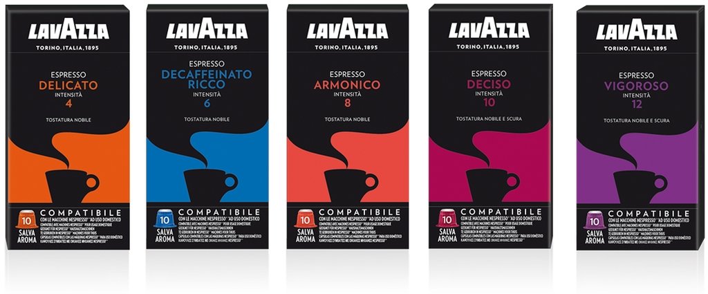 Lavazza Nespresso Compatible Coffee Capsules 100 Capsules Free
